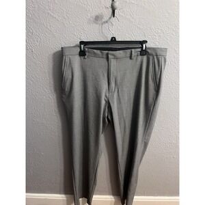 Calvin Klein Dress Pants Mens 36x32 Gray Straight Flat Front